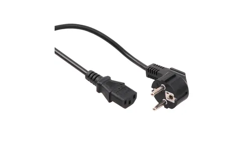 Maclean MCTV-801 Netzkabel - 5 m schwarzes Netzkabel, ideal für flexible Stromversorgung in Haushalten und Büros