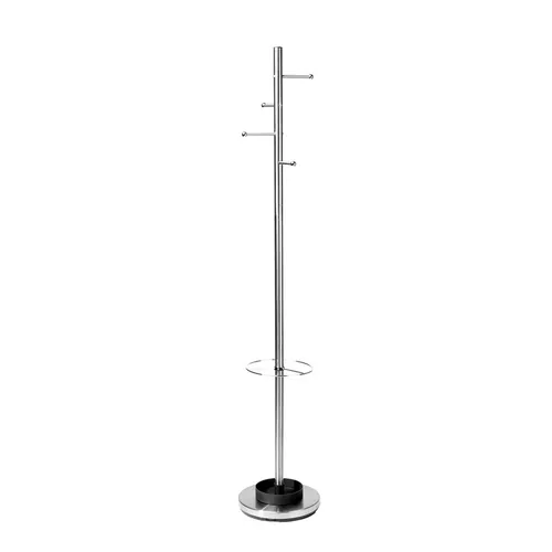 Reisenthel Garderobenständer DW1017, silber - Garderobenständer mit 8 Haken in unterschiedlichen Längen, aus robustem kupferbeschichtetem Metall, ideal für eine stilvolle und praktische Aufbewahrung.