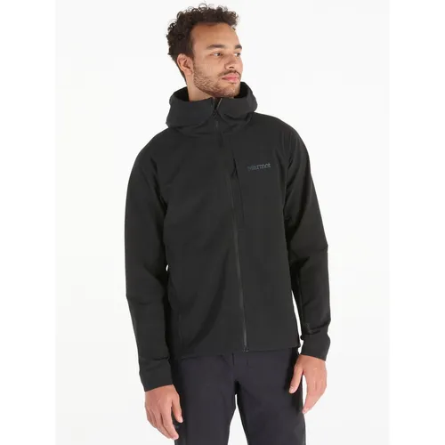 Marmot Pinnacle Driclime Hoody black (001) S - Outdoor Freizeitjacke für Herren, wasserabweisend und atmungsaktiv, perfekt für Wanderungen. Das recycelte Material sorgt für Komfort und schützt dich bei leichtem Regen.