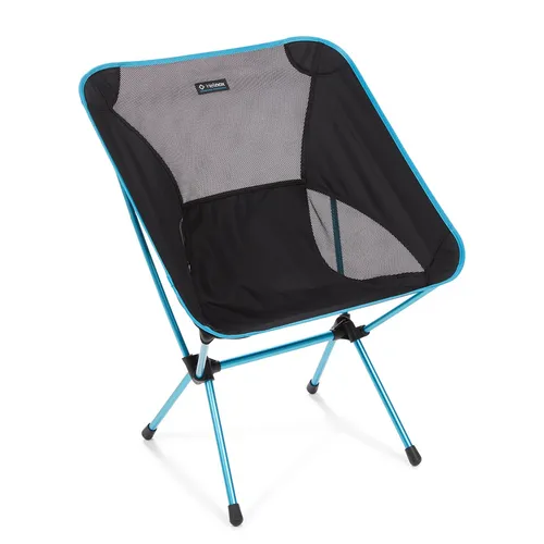 Helinox Campingstuhl Chair One XL - Extra Large - schwarz/blau - Faltstuhl für Camping und Outdoor, mit 40% größerer Sitzfläche und nur 1,5 kg Gewicht - ideal für Car-Camping und Festivals.