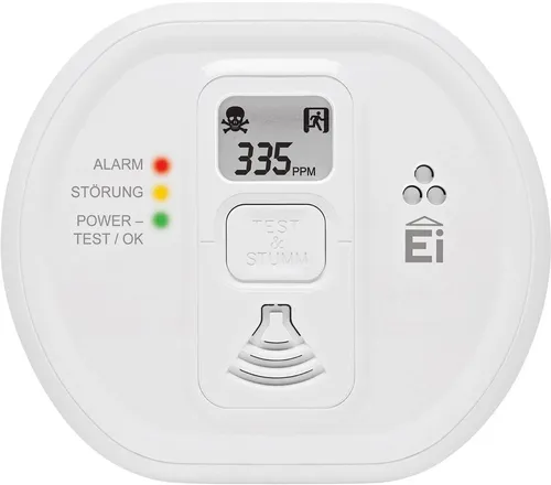 Ei Kohlenmonoxidwarnmelder Ei208D - 10 Jahre Batterielebensdauer - Kohlenmonoxiddetektor mit 10 Jahren Batterielebensdauer, sorgt für Sicherheit in Ihrem Zuhause. Ideal für Familien und Mietwohnungen.
