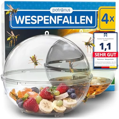 Patronus 4X Wespenfalle für draußen zum effektiven Schutz vor Wespen