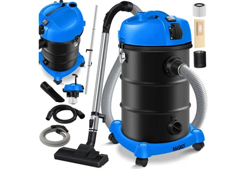 MASKO Industriesauger 2300 W 6IN1 - Industriesauger mit 2300 W Leistung, 30 L Behälter und innovativem Filterreinigungssystem für effizientes Nass- und Trockensaugen.