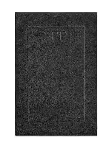 ESPRIT Badematten Solid Black - 7900 - Moderne Badematte aus 100% Baumwolle, hergestellt in Österreich. Komfortabel und leicht, perfekt abgestimmt auf Esprit Handtücher.