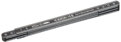BMI Aluminiumgliedermaßstab 1 m in schwarz von BMI