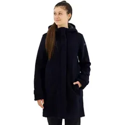 Woman Coat FIX Hood black blue (N950) 42 - Blau - L