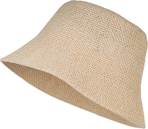 styleBREAKER Damen Sonnenhut aus Papierstroh