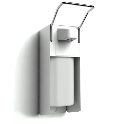 Horn Medical Aluminium Seifen- / Desinfektionsmittel Wandspender inkl. Leerbehälter