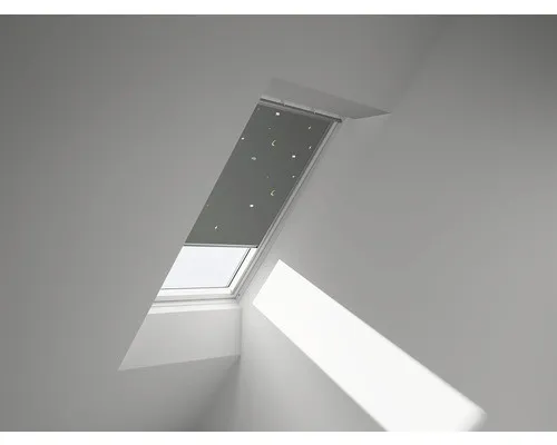 VELUX Verdunkelungsrollo Kids Mobile manuell DKL PK08 4665S - Rollos für optimale Verdunkelung: Ideal für Schlaf- und Kinderzimmer, mit stufenloser Positionierung und effektiver Thermobeschichtung für Hitzeschutz.