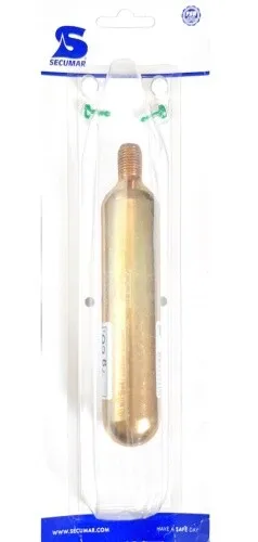 Secumar CO2-Ersatzpatrone 32g für Autoaufblasungen - CO2-Patrone mit 150 N für Sicherheitswesten, sorgt für zuverlässige Aufblasungen im Notfall und ist unverzichtbar für Boots- und Wassersportliebhaber.