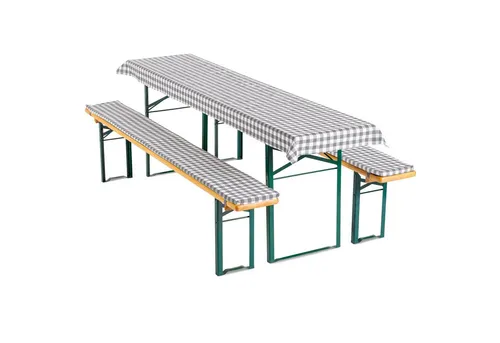 Gräfenstayn Bankauflage Biertischauflagen-Set 3-tlg Sitzpolsterung für Bierzeltgarnitur