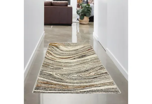Carpetia Teppich Teppich Schlafzimmer Marmordesign verlaufene Naturfarben creme, rechteckig, Höhe: 13 mm