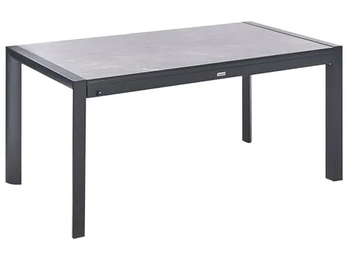 BELIANI Ausziehbarer Gartentisch Grau 160/220 cm – Modern in Steinoptik