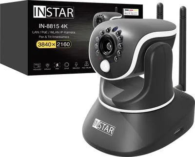 INSTAR Überwachungskamera IN-8815 - 4K Innenkamera mit PoE - Überwachungskamera für innen mit 8 MP und 4K Auflösung. KI-basierte Erkennung und Infrarot-Nachtsicht bis 12 Meter für optimale Sicherheit.