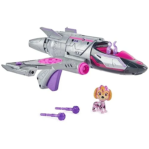 Paw Patrol Movie II Skye's Deluxe Jet-Flieger (6067498) - Spielfigur Spielsets, aufregendes Flugabenteuer für kleine Fans der Paw Patrol