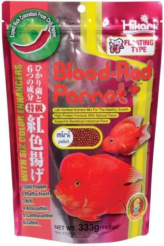 Hikari Blood-Red Parrot Pellets Mini Flowerhorn Farbfutter  333gr