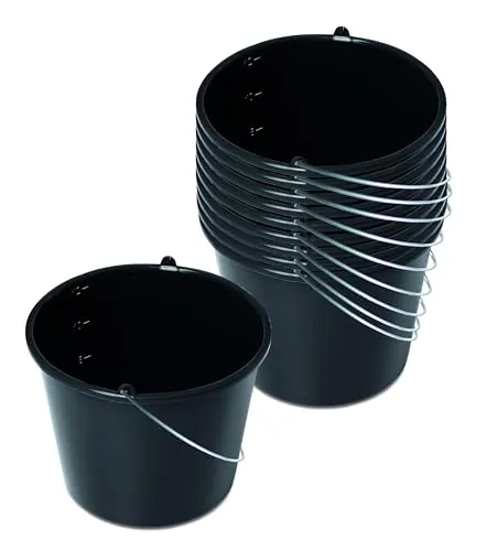 Kistenberg 10x Baueimer 12 Liter in schwarz von Kistenberg