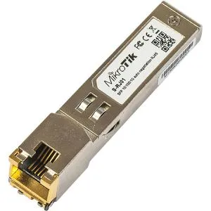 MikroTik S-RJ01 Gigabit SFP to RJ45 Converter - Router-Module/-Karten/-Adapter, ermöglicht eine einfache Verbindung von SFP-Ports zu RJ45 mit 10/100/1000M Geschwindigkeit.