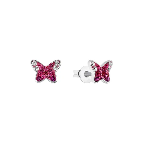 Prinzessin Lillifee Mädchen Ohrstecker Schmetterling Silber in pink von Lillifee