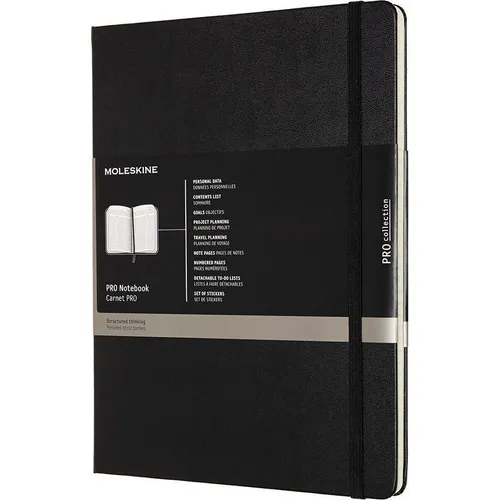 Professionelles Notizbuch XL 19x25cm Hardcover - Blöcke & Formulare mit 96 Blatt säurefreiem elfenbeinweißem Papier, inklusive Gummiband, Lesezeichen und heraustrennbaren To-Do-Listen für maximale Produktivität.