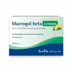 Macrogol beta Lemon Pulver zur Lösungserstellung von betapharm