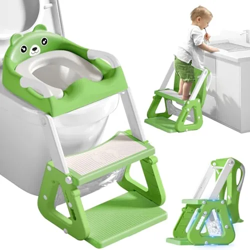 ZQEJEFD Kinder Toilettensitz mit Treppe