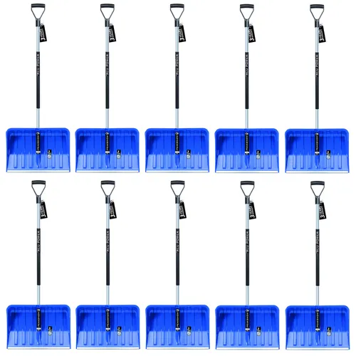 10X Ergonomische Schneeschaufel mit Aluminiumkante