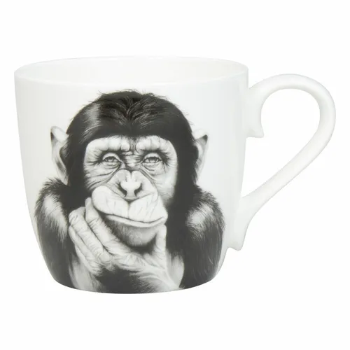 Könitz Becher Denkender Affe, Tasse, Bone China, Bunt, 425 ml, 11 2 057 2830