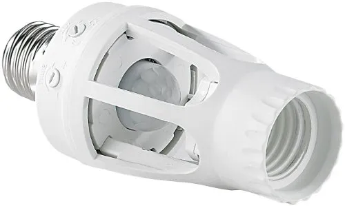 Lunartec E27 Bewegungsmelder: Lampenfassung mit 360°-PIR-Bewegungssensor, E27 (Lampenfassung mit Bewegungsmelder, Fassung mit, Birne)