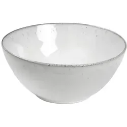 Broste Copenhagen Nordic Sand Schale Ø 25 cm - Schalen & Schüsseln, handgefertigte Steingutschale, einzigartiges nordisches Design, spülmaschinenfest und mikrowellengeeignet, ideal für Salate oder Obst.