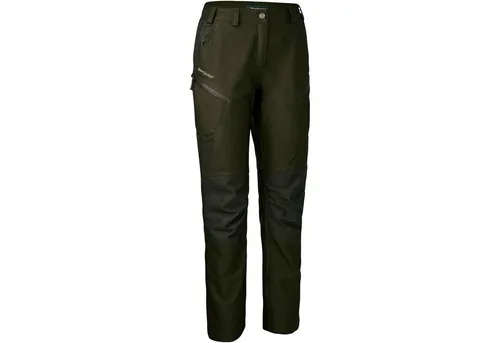 Deerhunter Damen Outdoorhose Chasse in Oliv 44 - Robuste Outdoorhose für Damen, ideal für Freizeit und Outdoor-Aktivitäten. Langlebig, mit gerader Passform und pflegeleichtem Material.