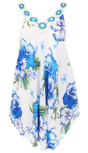 Plus Size Boho Minikleid, weites Sommerkleid, Häkelkleid, Strandkleid, Damen K