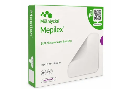 Mepilex Border Selbstklebende Schaumverbandkompressen 10 x 10 cm