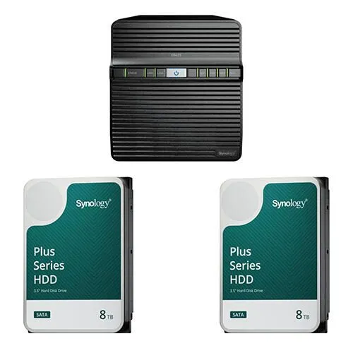 Synology DiskStation DS423 NAS-Server mit 2x 8TB Festplatten - NAS-System mit 4 Einschüben, ideal für die Speicherung großer Datenmengen. Inklusive 2x 8TB Festplatten für zuverlässige und umfangreiche Datensicherung.