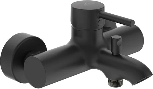 Ideal Standard Badewannenarmatur CERALINE silk black matt BC199XG - Armaturen in elegantem Schwarz mit mattem Finish, aus hochwertigem Messing für Langlebigkeit und stilvolles Design im Badezimmer.