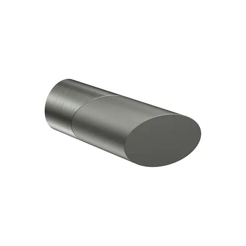 Interdeco Endstücke Schräge Edelstahl-Optik (Bicolor) aus Metall für Gardinenstangen 20 mm Ø (2 Stück)