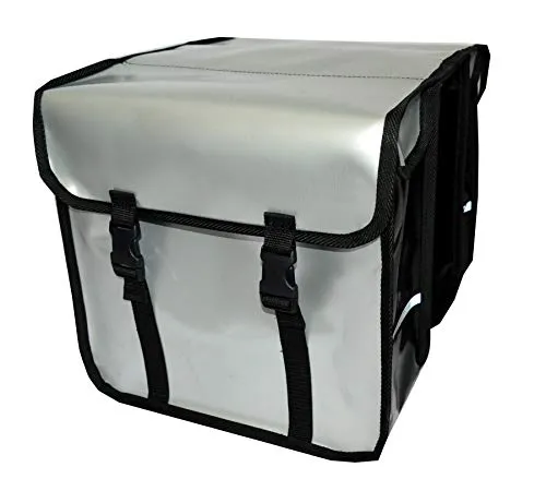 Aves-24 Fahrradtasche - Doppel Gepäckträgertasche 28L - Fahrradtasche mit 28L Volumen, wasserdicht und robust. Ideal für Einkäufe, mit reflektierenden Elementen für mehr Sicherheit. Hergestellt in der EU.