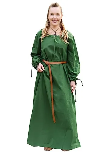 Battle-Merchant Mittelalter Kleid Ana Damen in grün von Battle-Merchant