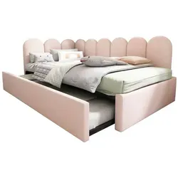 Polsterbett Daybett 90x200cm – Verspielt & Praktisch mit Ausziehbett