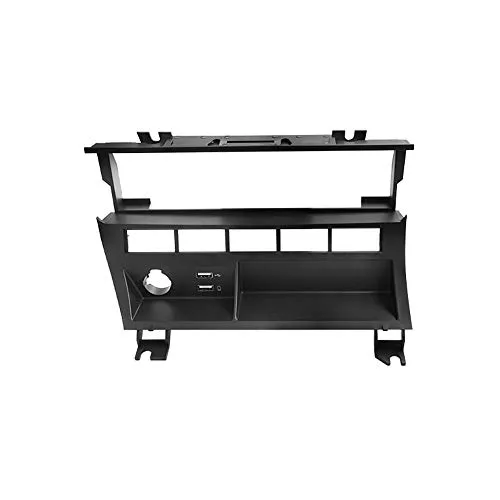 DYNAVIN E46 SE Funktionsträger Blende Mittelkonsole- Verlagerung von Klimabedienteil BZW. Heizungsbedienteil für 2DIN / Doppel DIN Umbau (mit Einzeltaster)