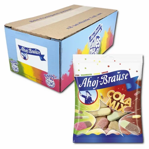 Frigeo Ahoj-Brause Cola-Mix, vegane Kaubonbons, 16 Beutel je 150g 5,30€/1kg