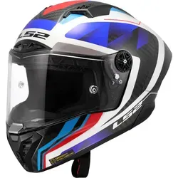 LS2 FF805 Thunder GP Carbon Motorradhelm mit Notfallsystem-Polsterung - Integralhelm in Größe XS (53/54) aus leichtem Carbon, ausgestattet mit Notfallsystem-Polsterung (EQRS) für optimale Sicherheit und Komfort beim Motorradfahren.