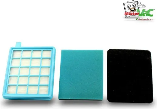 MisterVac Staubsaugerfilter Hepa Filter Ersatzfilter kompatibel mit Philips FC 8473/01 PowerPro Compact