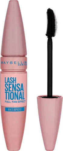 Maybelline Lash Sensational Waterproof Mascara - Wasserfeste Wimperntusche für beeindruckendes Volumen und Definition. Die innovative Fächerbürste erreicht selbst die kürzesten Wimpern und sorgt für einen langanhaltenden Look.