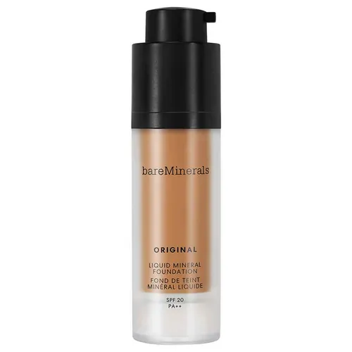 bareMinerals Teint ORIGINAL Liquid Foundation 30 ml Neutral Drak - Make-up mit hautverbessernden Inhaltsstoffen und UVA/UVB-Schutz für ein natürliches Finish, das den ganzen Tag hält. Ideal für ein makelloses Hautbild ohne Porenverstopfung.