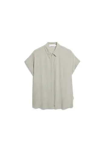ARMEDANGELS Larisaana Hemdbluse Damen Viskose grün, XL - Nachhaltige Bluse aus reiner Viskose, kombiniert modernen Minimalismus mit eleganter Raffinesse – perfekt für stilbewusste Fashionistas.
