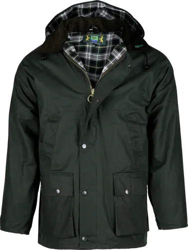 ROMNEYS Wachsjacke Country, wind- und wasserfest, oliv, XS