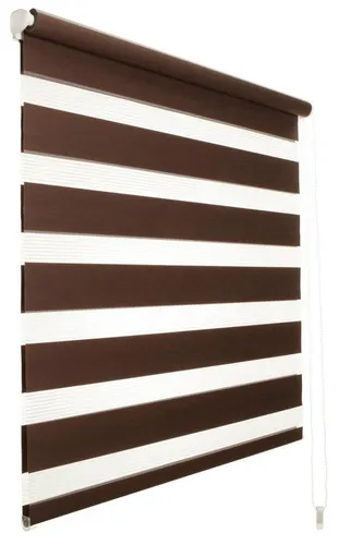 Doppelrollo Duo-Doppelrollo KLEMMFIX von DécoProfi - Doppelrollo für Fenster- oder Wandmontage, bietet individuellen Lichtschutz durch abwechselnd transparente und blickdichte Streifen, kein Bohren nötig!