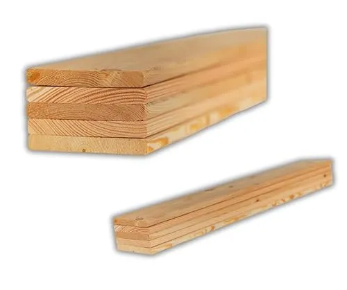 ABAZO - Holzbrett Holzplatte, Holzbretter zum Bauen, Zaunlatten Holz, Glatt Gehobeltes Holz, Terrassendiele, Verschiedene Längen zur Auswahl, 5 Stück Kiefer gefase, 100cm