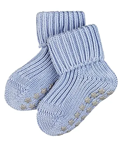 FALKE Unisex Baby Stoppersocken Catspads Cotton B Hp Baumwolle rutschhemmende Noppen 1 Paar, Blau Crystal Blue 6290, 74-80